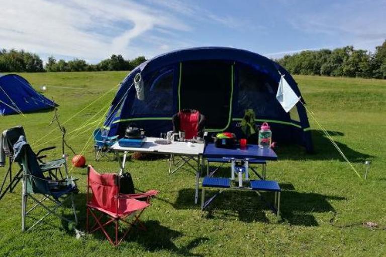 tent in field