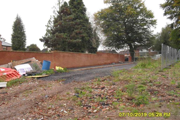 The 'road to nowhere' off Springhill Lane, Lower Penn