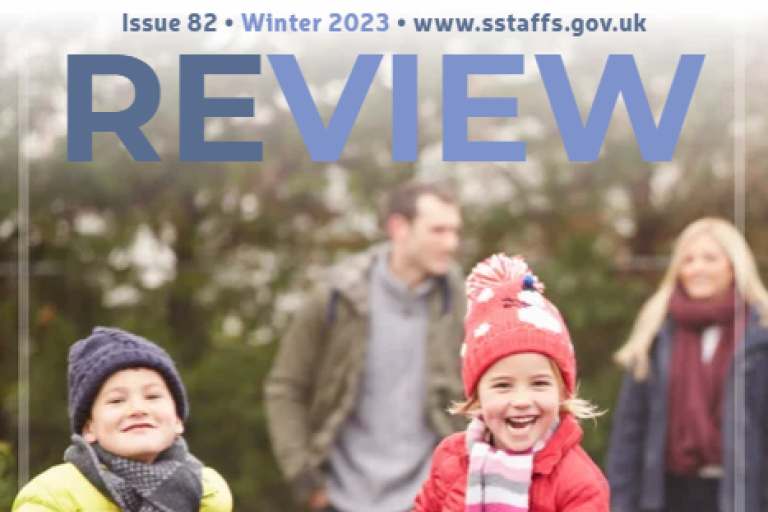 The front cover of Review magazine, edition 82