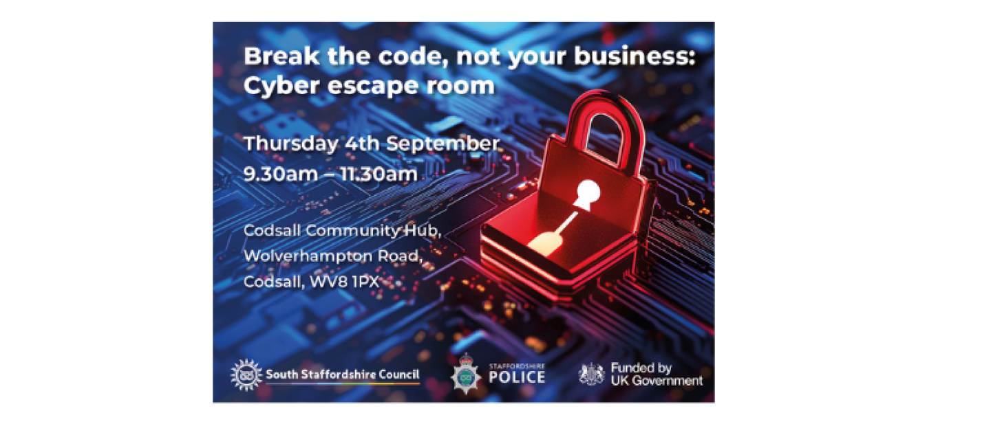 Stock image used with event details, red padlock with digital blue background