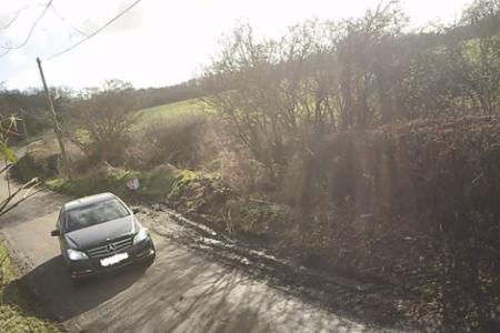 A still from the covert camera showing Sturaro’s car in Mill Lane