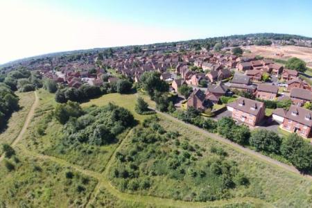 An aerial view of Jubilee Wood, Bilbrook. Pic: Friends of Bilbrook