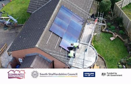 Solar pannels on resident roof