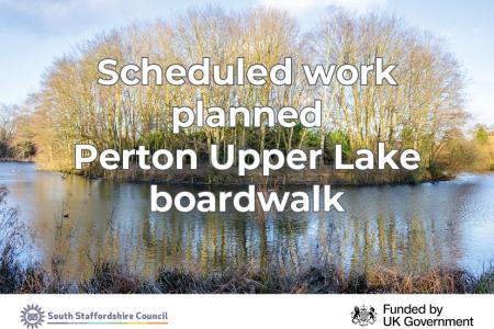 Scheduled work planned Perton Upper Lake boardwalk